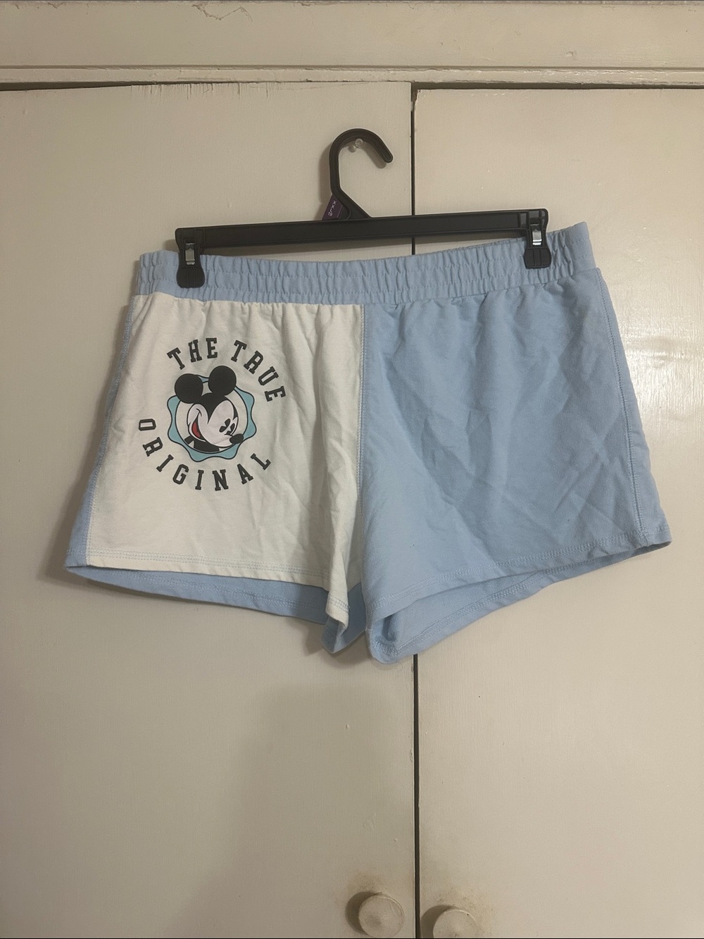 Mickey mouse Light Blue and White Women’s Lounge Shorts